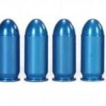 Pachmayr/Tacstar Division A-Zoom Aluminum Snap Caps ten blue snap caps arranged in a row