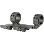 Midwest Industries MK2 QD Rifle Scope Mount, black side view with dual rings and release levers