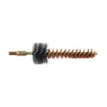PRO-SHOT CHAMBER BRUSH AR10 bronze brush with dark bristle section and brass stem, side view