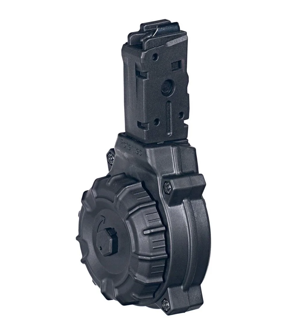 primary-52735 Promag Mfg. Inc. Promag Handgun Drum Magazine Black Polymer Fits Glock Models 21&30 .45 ACP 40/rd