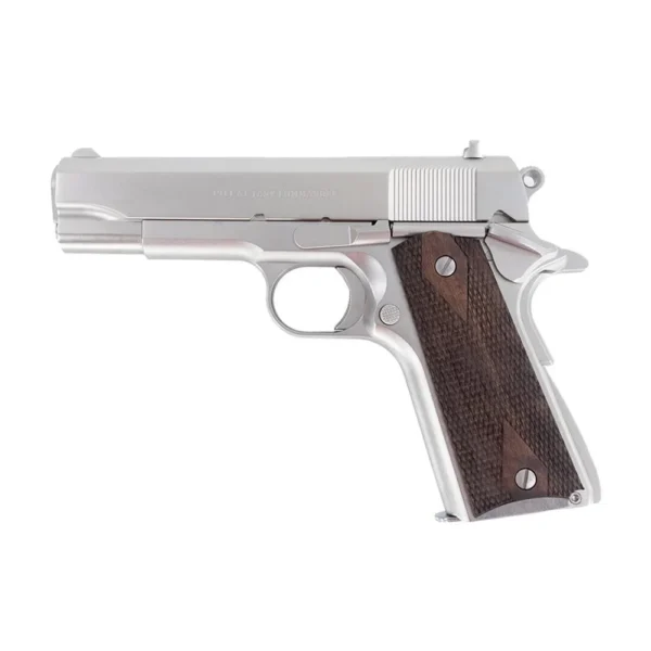 Tisas Arms Corp Tisas 1911 Tank Commander Handgun 9mm Luger 9rd Magazines (2) 4.25" Barrel Nickel