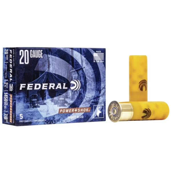 Federal FED PWRSHK 20GA 2.75 7/8OZ SLG 5/250