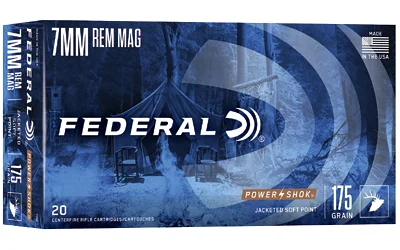 Federal FED PWRSHK 7MM MAG 175GR SP 20/200