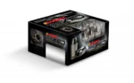 Barnes TAC-XPD Defense Handgun Ammunition, black retail box in front three-quarter view