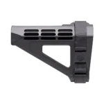 SB Tactical SBM4 Stabilizing Brace, black right-side view with vented body and straps