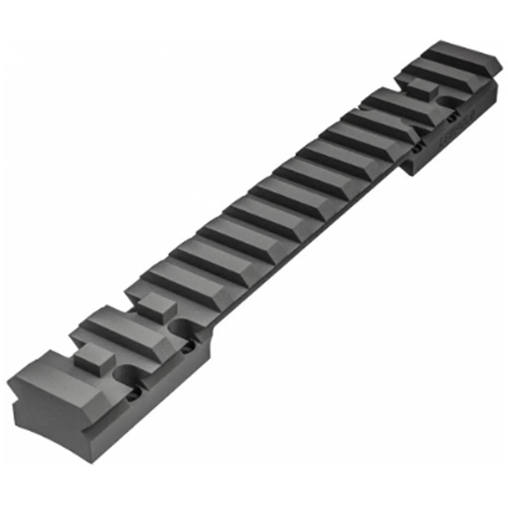 primary-52880 Leupold 1-Piece Backcountry Cross-Slot Rail, gray angled top view with multiple slots
