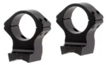Talley Mounting Systems 30mm Lightweight Alloy Scope Mounts, two black rings, angled view