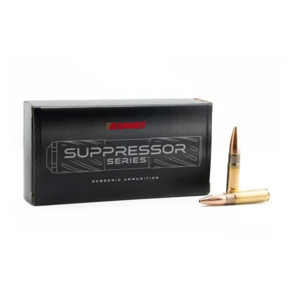Barnes Bullets Barnes Suppressor Series Sierra MatchKing Rifle Ammunition .300 Blackout 220gr HP 1060 fps 20/ct