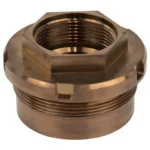 Q LLC Q Plan-B Silencer Mount Omega 9K, bronze finish with threaded interior and hexagonal rim