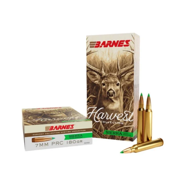Barnes Bullets Barnes Harvest Sierra Tipped GameKing Ammunition 7mm PRC 180gr PT 2960 fps 20/ct