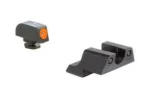 TRIJICON HD XR NS FOR GLK 42/43 ORG black front and rear sights with orange front insert