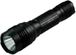Streamlight ProTac HL, black LED flashlight in angled side view with textured body