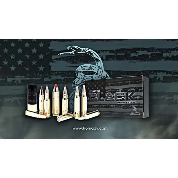 Hornady HRNDY BLACK 223REM 62GR FMJ 20/200