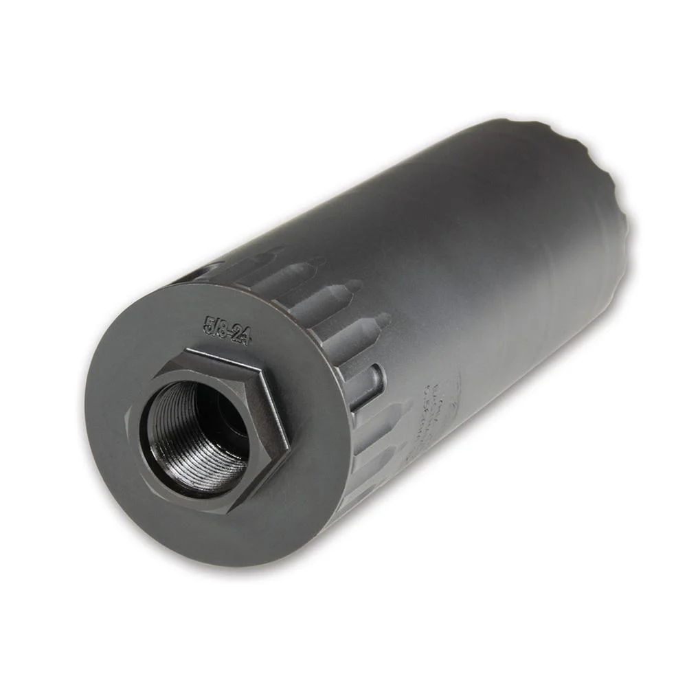 primary-53037 Yankee Hill Machine YHM Hub Direct Thread Mount System, black angled view with threaded opening