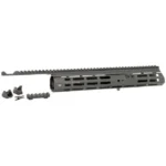 Midwest Industries Henry .45-70 Handguard Sight System, gray side view with rail and hardware
