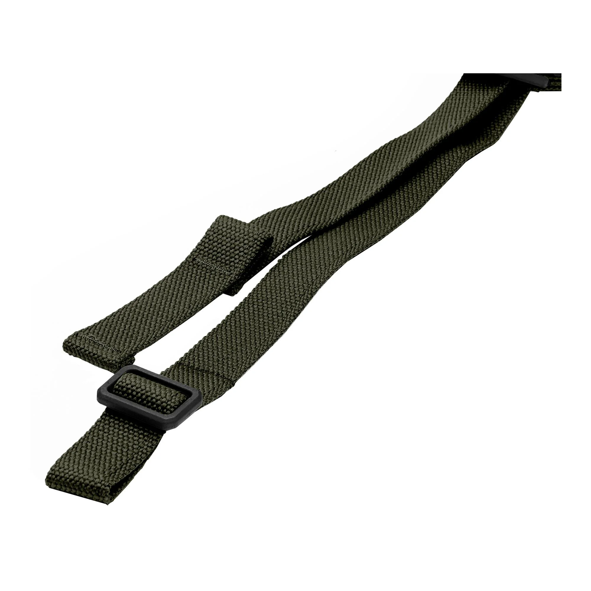 primary-53100 BL FORCE GMT SLING, ranger green angled view with black adjustment buckle
