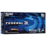 Federal Cartridge Co. Federal Power-Shok Rifle Ammunition .204 Ruger 32gr V-MAX 4100 fps 20/ct
