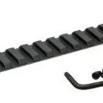 Warne Tactical 1PC REM SA matte black rail with mounting screws and hex key