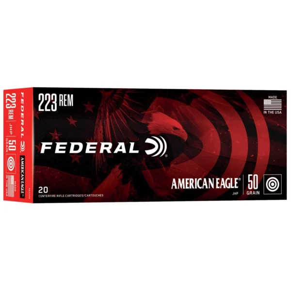 Federal FED AM EAGLE 223 REM 50GR JHP 20/500