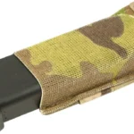 BL FORCE HW TEN SPEED SNGL PCH CAM, tan camouflage pouch holding a black magazine