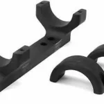 Dnz Products Browning BAR & Long Action BLR-Medium Mount, black mount with two ring caps