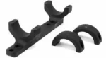 Dnz Products Browning BAR & Long Action BLR-Medium Mount, black mount with two ring caps
