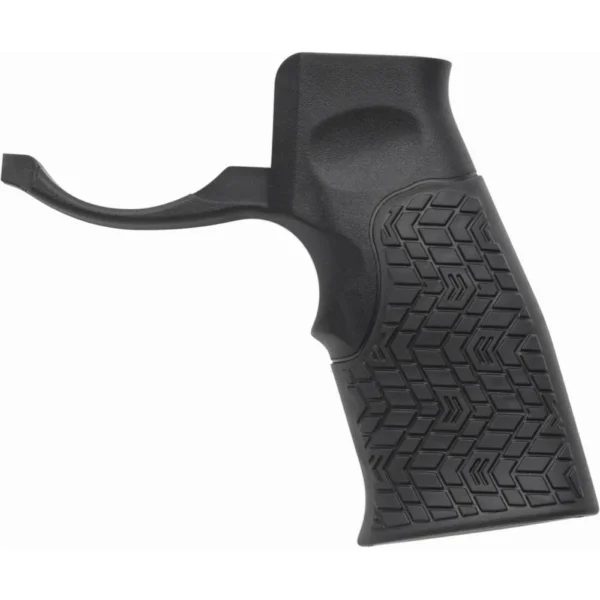 Daniel Defense Pistol Grip, black side view with integrated trigger guard and textured grip