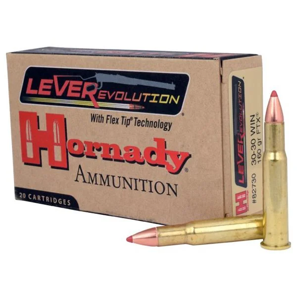 Hornady Mfg Hornady LEVERevolution Rifle Ammunition .30-30 Win 160 gr FTX 2400 fps 20/ct