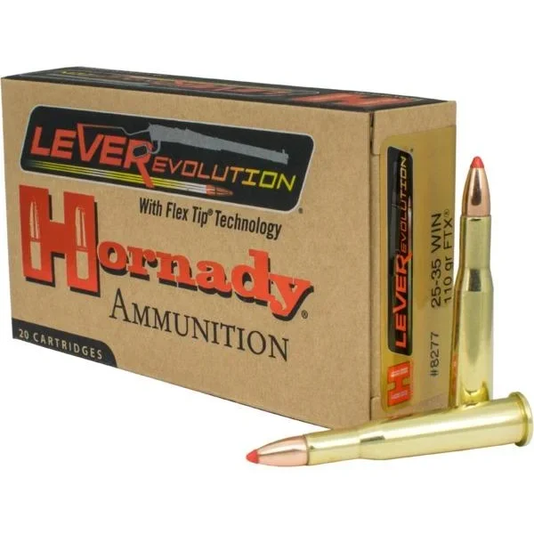 Hornady Mfg Hornady Leverevolution Rifle Ammunition .25-35 Win 110 gr FTX 2425 fps 20/ct