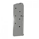 Kimber Micro 9 Handgun Magazine stainless steel magazine, angled side view