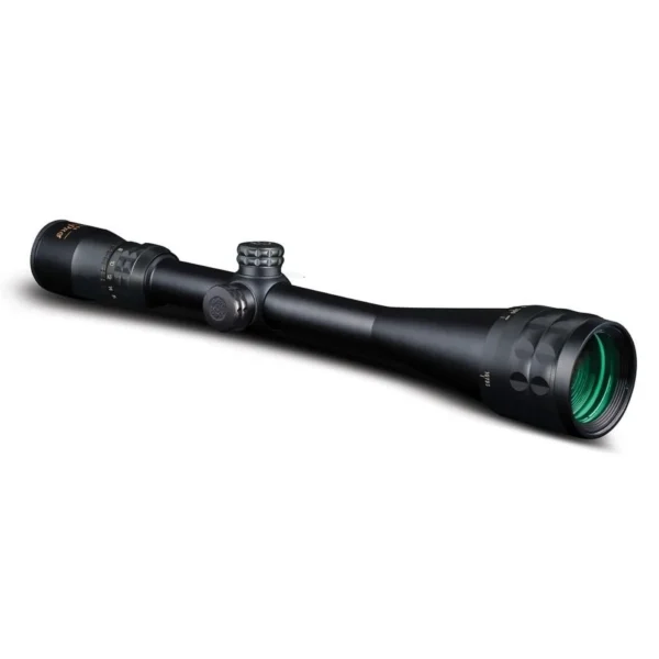 Konus Konuspro 6-24x44 Rifle Scope black, right side view with adjustment turrets
