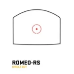 Sig Sauer Romeo-RS red dot sight circle-dot reticle graphic in red