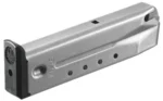 MAG RUGER P89/95, silver magazine in angled right-side view with witness holes
