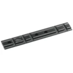 RUGER MKI MKII MKIII SCOPE BASE, black rail in angled top view with mounting holes