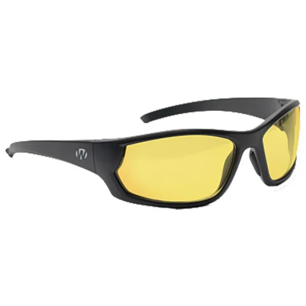 Walkers Game Ear Walker's IKON Carbine Shooting Glasses Black with Amber Lens