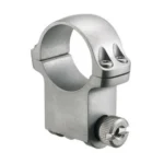 RUGER 30MM X-HI(6) MST (6K30HM) INDV, silver scope ring in angled side view