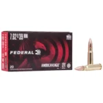 Federal Cartridge Co. Federal American Eagle Rifle Ammunition 7.62x39 124 gr FMJ 2350 fps 20/ct