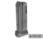Sturm Ruger & Co LCP II Magazine, angled view of silver body with black base plate