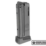 Sturm Ruger & Co LCP II Magazine, angled view of silver body with black base plate