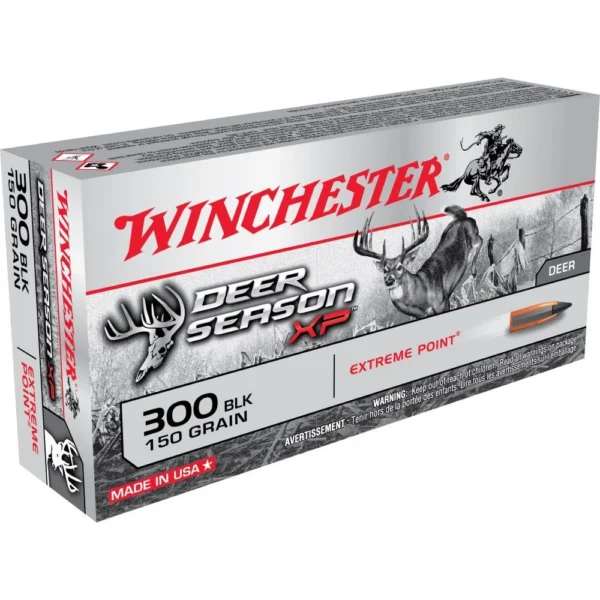 Winchester Ammunition WIN DEER SSN XP 300BLK 150GR 20/200