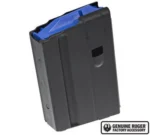 MAG RUGER AMERICAN 6.5GRENDEL 10RD, black angled view with blue follower
