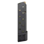 Chip McCormick Combat Power 1911 Full Size Handgun Magazine, black body with witness holes