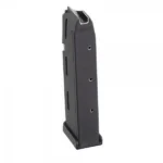 Promag Magazine for Glock 17/19/26, upright black polymer magazine in angled side view