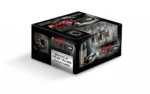 Barnes TAC-XPD Defense Handgun Ammunition, black box with silver cartridges visible inside