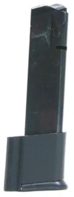ProMag Para-Ordnance P-14 45 Magazine, blued steel side view with extended base