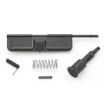 Ruger RUG AR Upper Parts Kit, black cover, forward assist, spring and pin laid out
