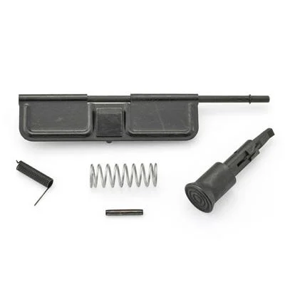 Ruger RUG AR Upper Parts Kit, black cover, forward assist, spring and pin laid out