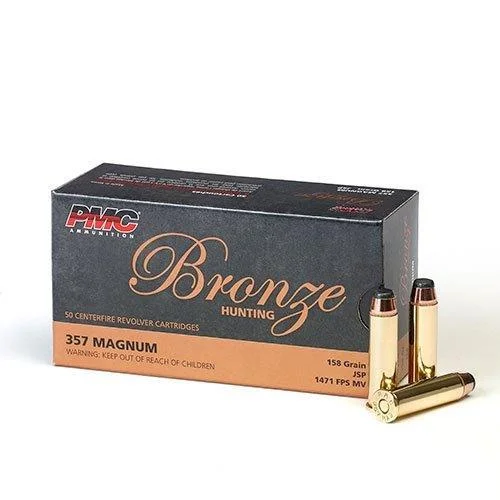 PMC AMMUNITION PMC Bronze Handgun Ammunition .357 Mag 158 gr JSP 1471 fps 50/ct