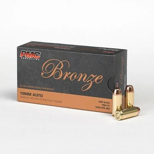 PMC AMMUNITION PMC Bronze Handgun Ammunition 10mm Auto 200 gr. FMJ 1050 fps 50/ct