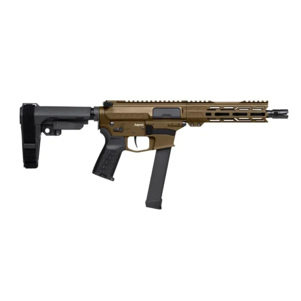 Cmmg Inc. CMMG Banshee MKGs Fixed Ejector Handgun 9mm Luger 33rd Magazine 8" Barrel RipBrace Midnight Bronze